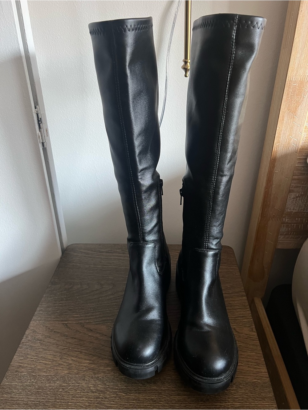 Steve Madden Black Riding Boots